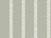 Braided Stripe Wallpaper Wallpaper Ronald Redding Roll Green 
