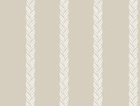 Braided Stripe Wallpaper Wallpaper Ronald Redding Roll Beige 
