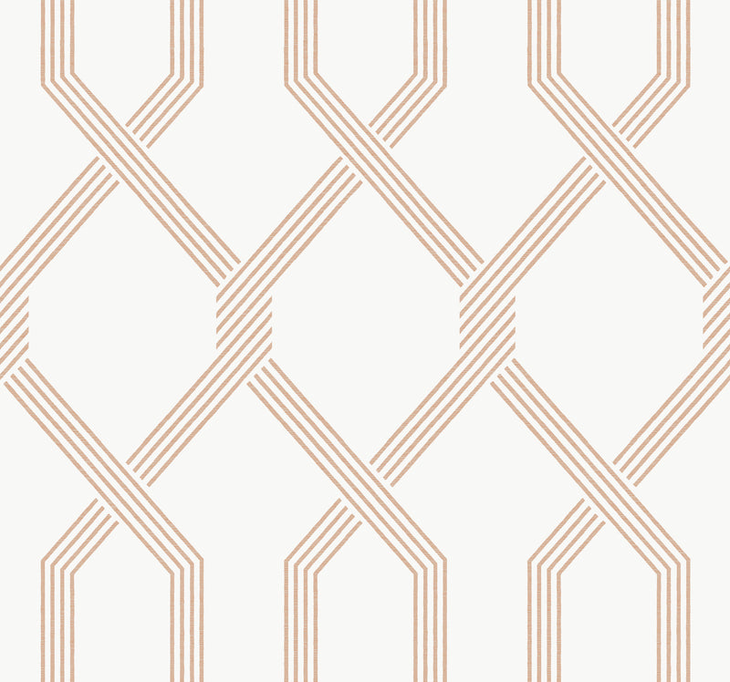 Palisade Wallpaper Wallpaper Ronald Redding Roll Coral 