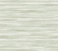 Brushed Linen Wallpaper Wallpaper Ronald Redding Roll Green 