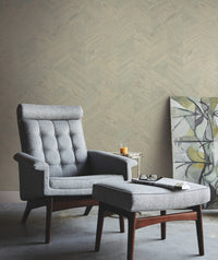 Interlocking Wood Wallpaper Wallpaper Ronald Redding Designs   