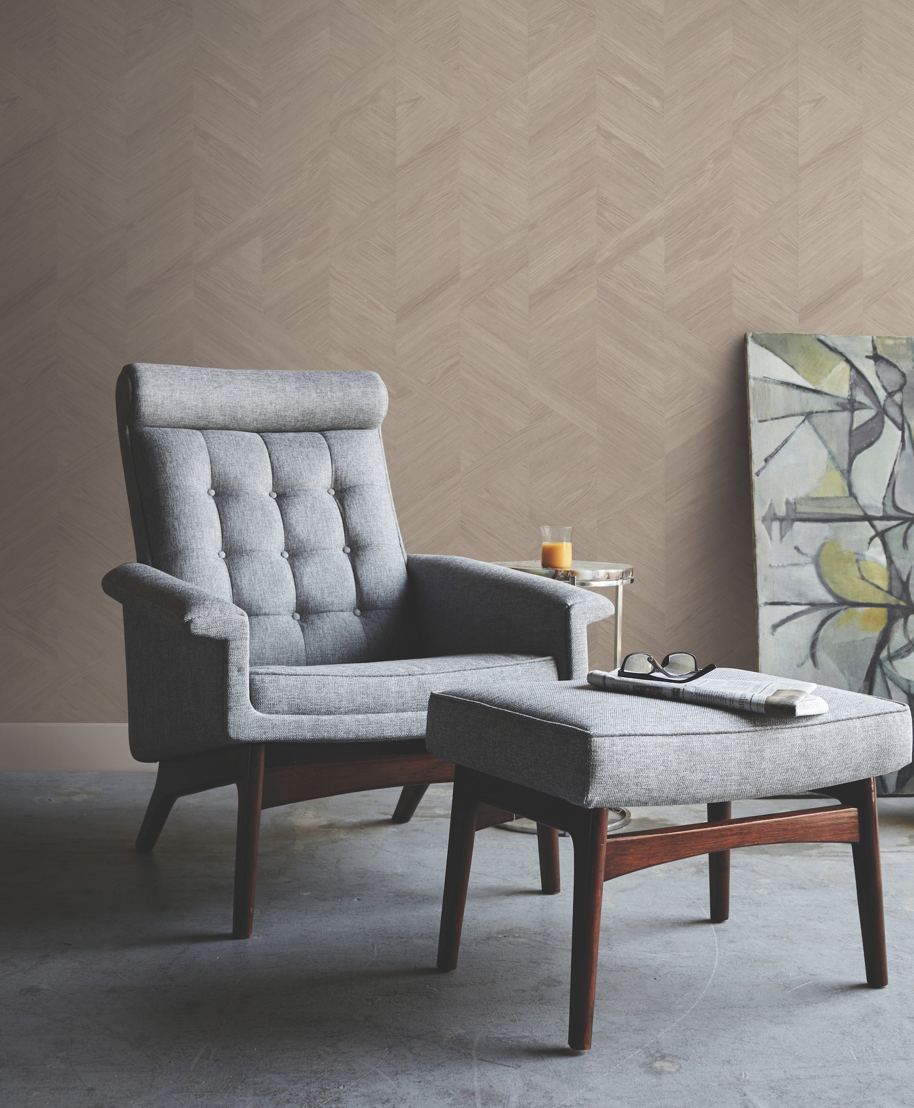 Interlocking Wood Wallpaper Wallpaper Ronald Redding Designs   