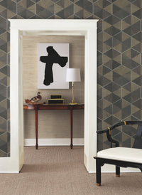 Hexagram Wood Veneer Wallpaper Wallpaper Ronald Redding Designs   