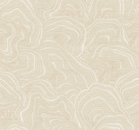Geodes Wallpaper Wallpaper Ronald Redding Roll Cream 