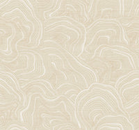 Geodes Wallpaper Wallpaper Ronald Redding Roll Cream 