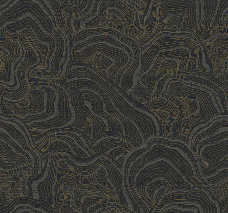 Geodes Wallpaper Wallpaper Ronald Redding Roll Black 