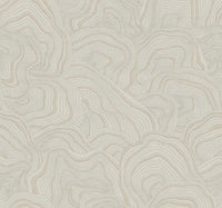 Geodes Wallpaper Wallpaper Ronald Redding Roll Taupe 