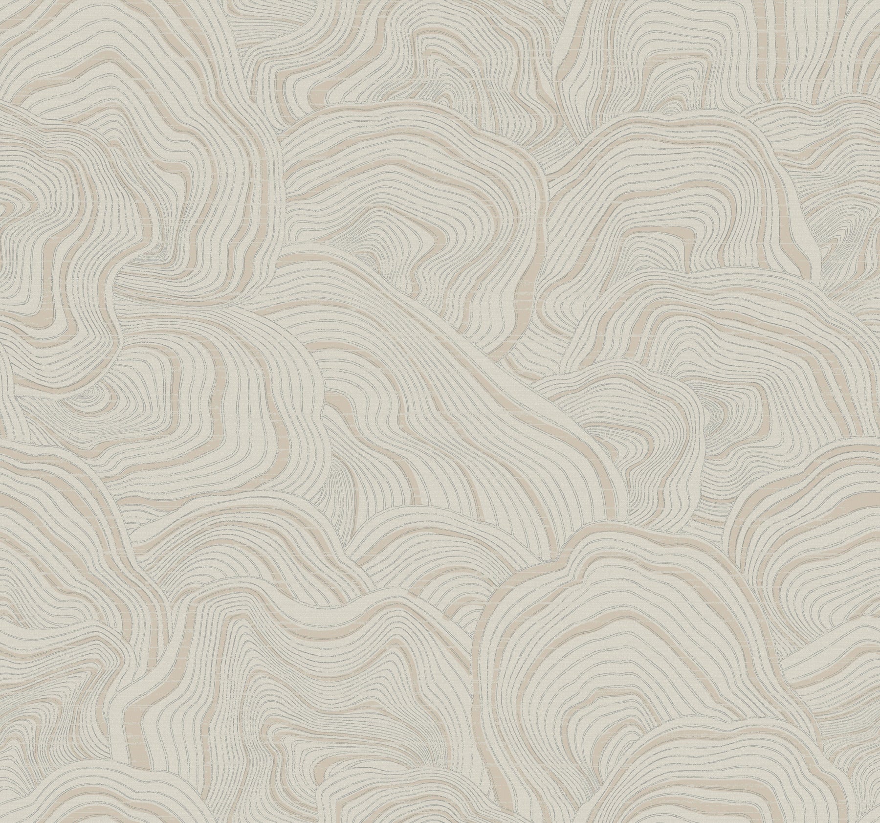 Geodes Wallpaper Wallpaper Ronald Redding Roll Taupe 