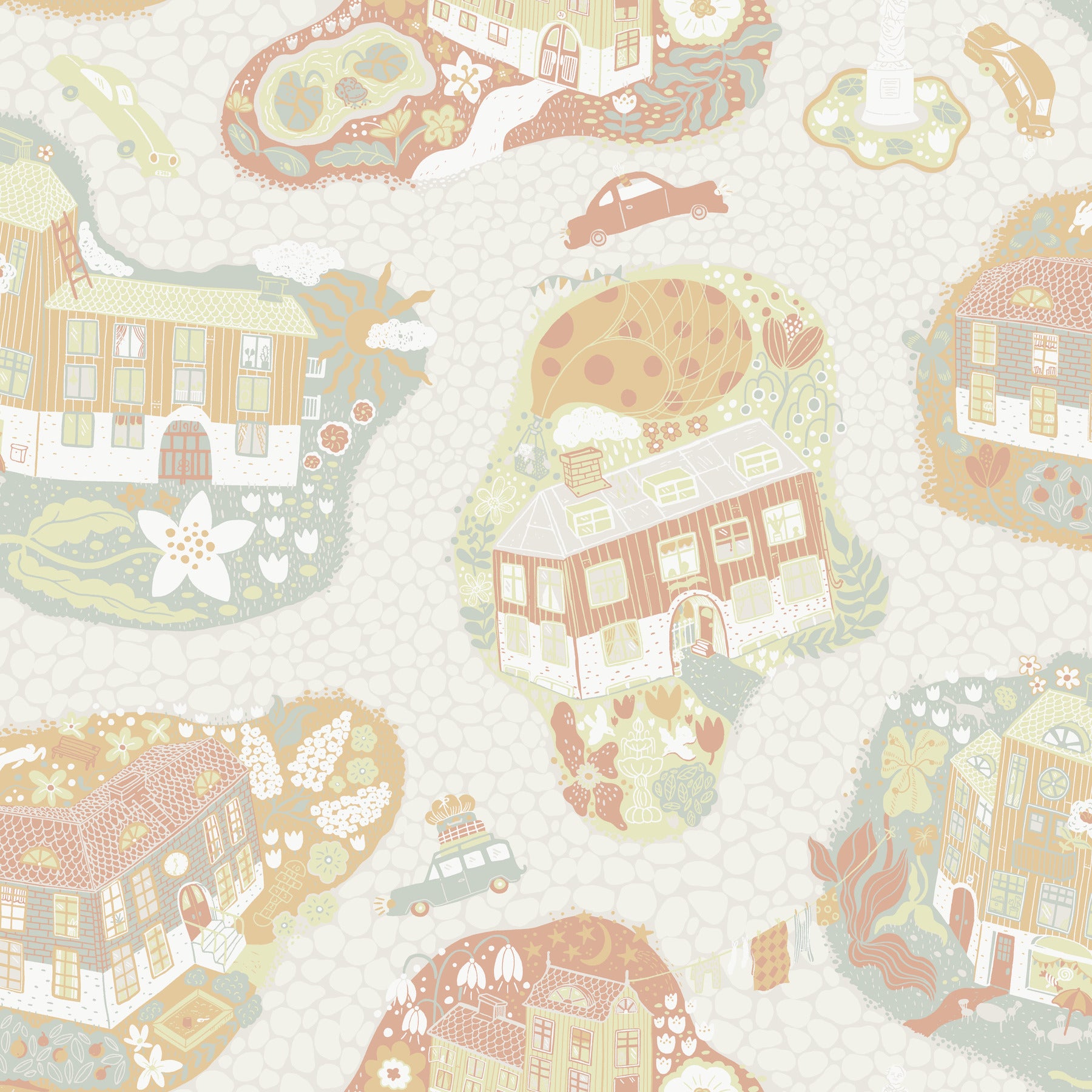 Staden Wallpaper Wallpaper York Wallcoverings Roll Grey