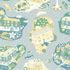 Staden Wallpaper Wallpaper York Wallcoverings Roll Light Blue