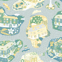 Staden Wallpaper Wallpaper York Wallcoverings Roll Light Blue