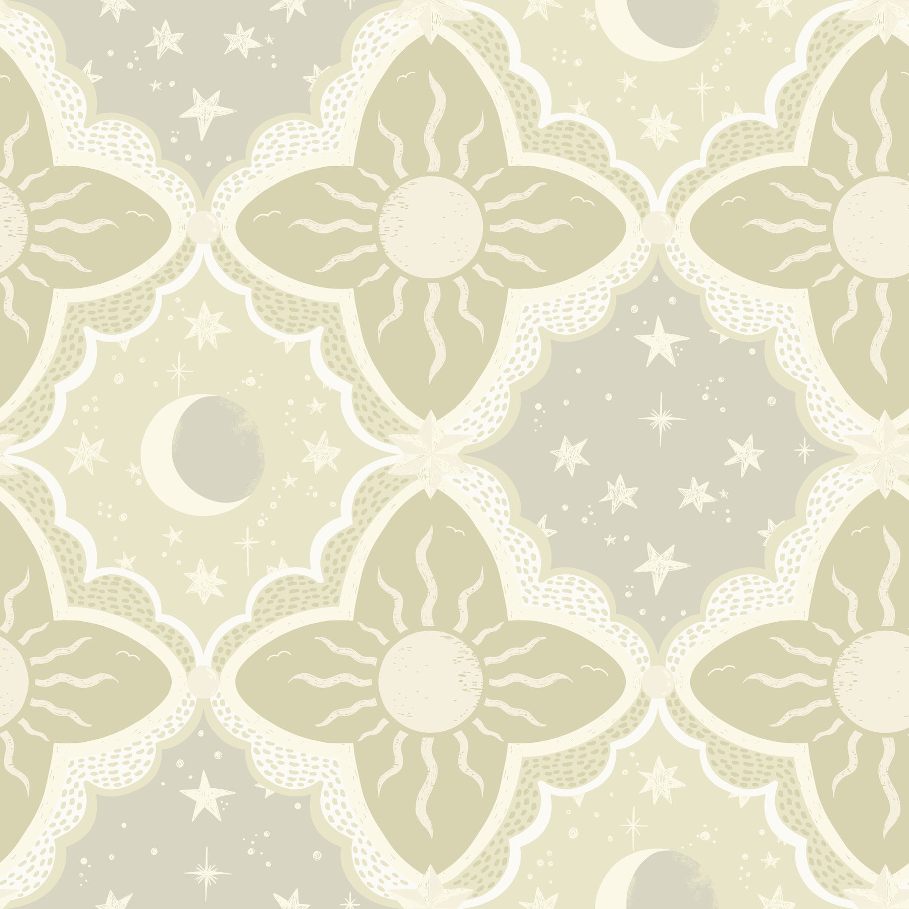 Sol & Måne Wallpaper Wallpaper York Wallcoverings Roll Green