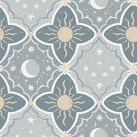 Sol & Måne Wallpaper Wallpaper York Wallcoverings Roll Blue