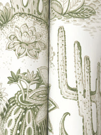 Lotus Land Cacti Wallpaper York Wallcoverings   