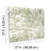 Lotus Land Cacti Wallpaper York Wallcoverings   