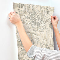 Lotus Land Cacti Wallpaper York Wallcoverings   