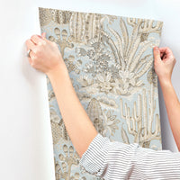 Lotus Land Cacti Wallpaper York Wallcoverings   