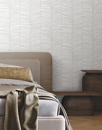 Cascade Palm Chevron Wallpaper York Wallcoverings   