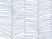Cascade Palm Chevron Wallpaper York Wallcoverings Double Roll Sea 