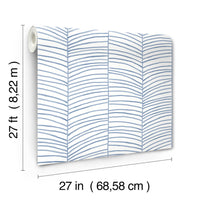 Cascade Palm Chevron Wallpaper York Wallcoverings   