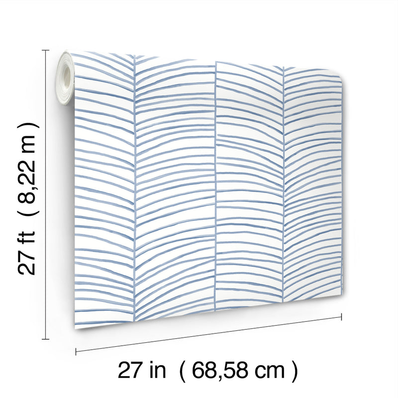 Cascade Palm Chevron Wallpaper York Wallcoverings   