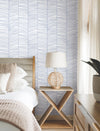 Cascade Palm Chevron Wallpaper York Wallcoverings   