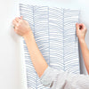 Cascade Palm Chevron Wallpaper York Wallcoverings   