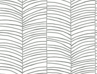 Cascade Palm Chevron Wallpaper York Wallcoverings Double Roll Onyx 