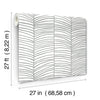 Cascade Palm Chevron Wallpaper York Wallcoverings   