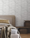 Cascade Palm Chevron Wallpaper York Wallcoverings   