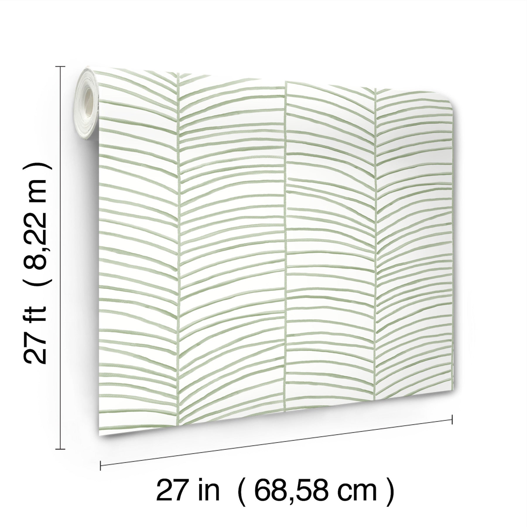 Cascade Palm Chevron Wallpaper York Wallcoverings   