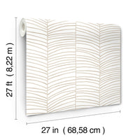 Cascade Palm Chevron Wallpaper York Wallcoverings   