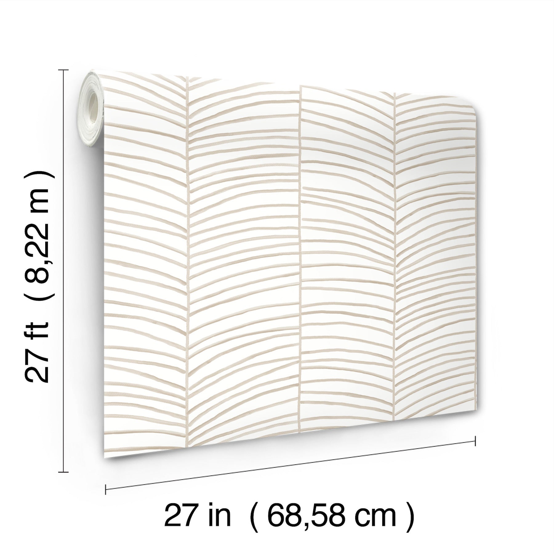 Cascade Palm Chevron Wallpaper York Wallcoverings   