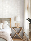 Cascade Palm Chevron Wallpaper York Wallcoverings   