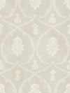 Royal Damask Wallpaper Wallpaper Ronald Redding Double Roll Soft Grey 
