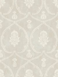 Royal Damask Wallpaper Wallpaper Ronald Redding Double Roll Soft Grey 