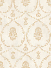 Royal Damask Wallpaper Wallpaper Ronald Redding Double Roll Soft Gold 