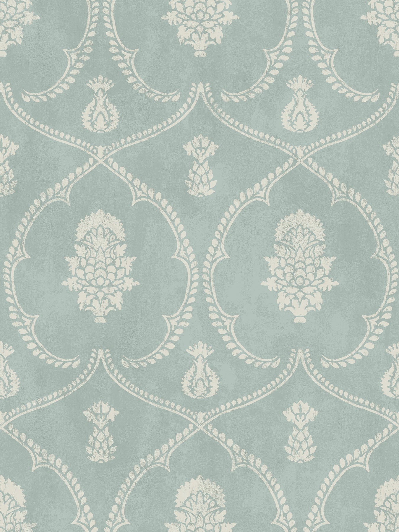 Royal Damask Wallpaper Wallpaper Ronald Redding Double Roll Jade 
