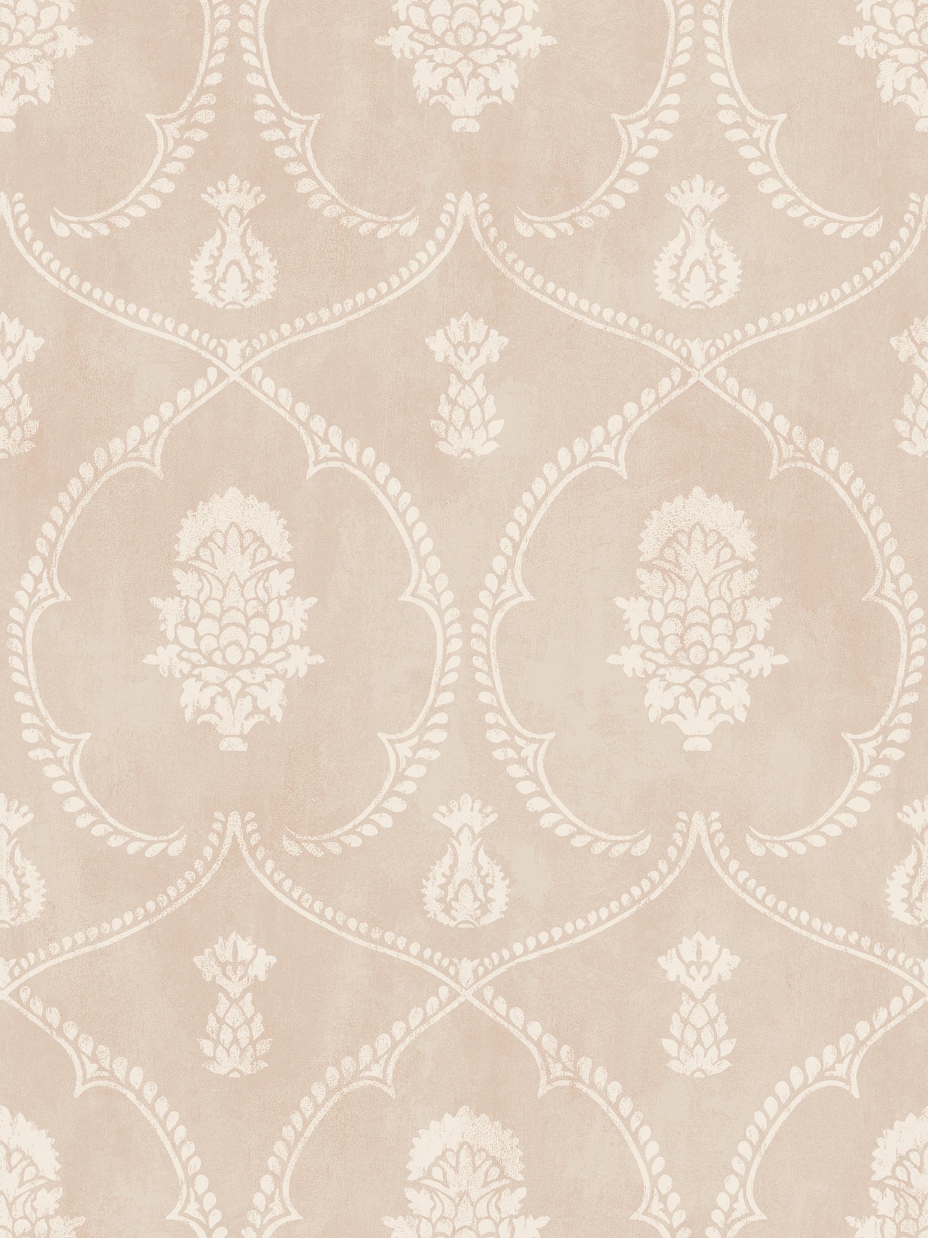 Royal Damask Wallpaper Wallpaper Ronald Redding Double Roll Blush 
