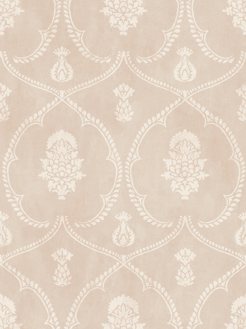 Royal Damask Wallpaper Wallpaper Ronald Redding Double Roll Blush 