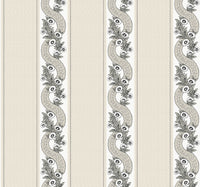 Abbey's Garland Wallpaper Wallpaper Ronald Redding Double Roll Black & White 