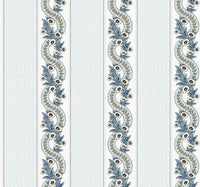 Abbey's Garland Wallpaper Wallpaper Ronald Redding Double Roll Aqua 