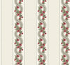 Abbey's Garland Wallpaper Wallpaper Ronald Redding Double Roll Red & Green 