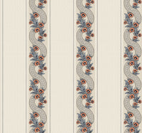 Abbey's Garland Wallpaper Wallpaper Ronald Redding Double Roll Coral 