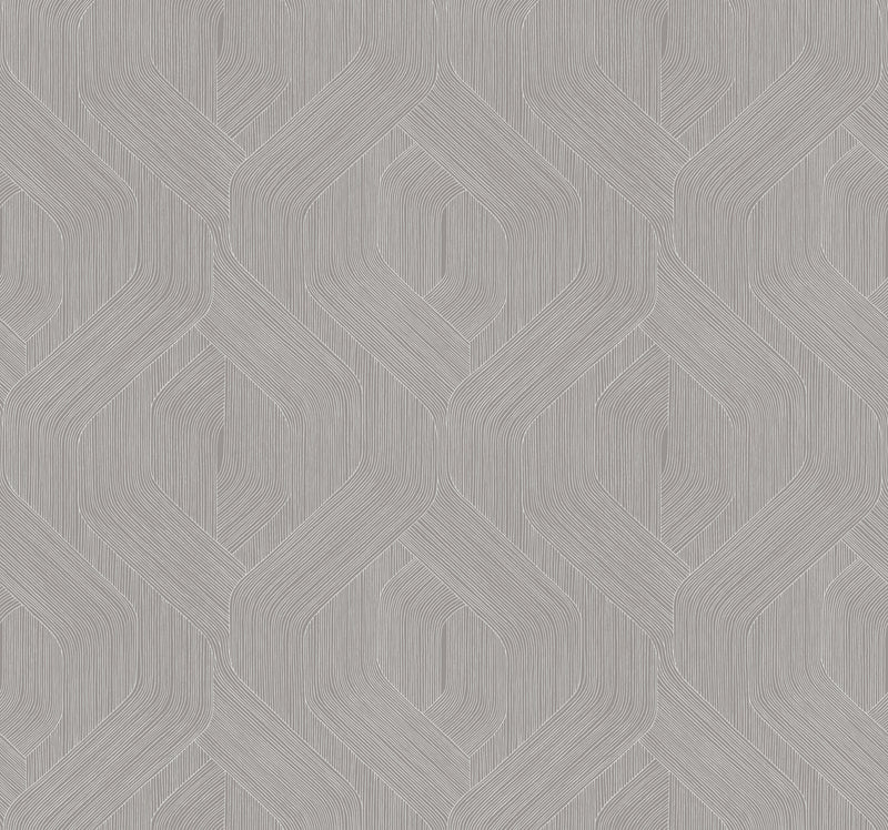Fine Line Geometric Wallpaper Wallpaper Candice Olson Double Roll Grey 