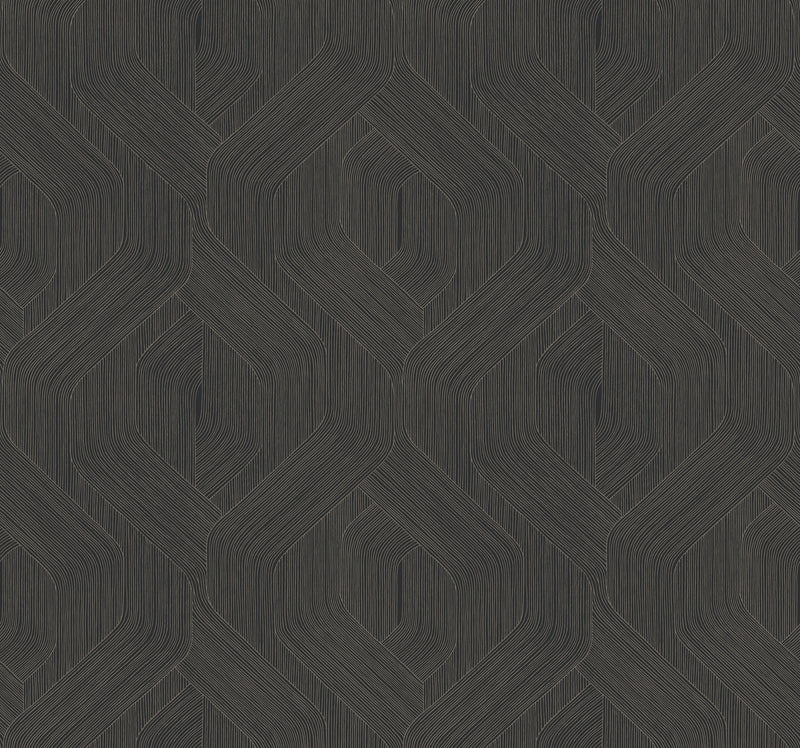 Fine Line Geometric Wallpaper Wallpaper Candice Olson Double Roll Black 
