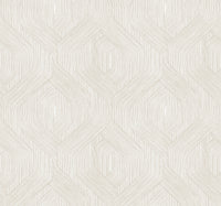 Fine Line Geometric Wallpaper Wallpaper Candice Olson Double Roll Taupe on White 