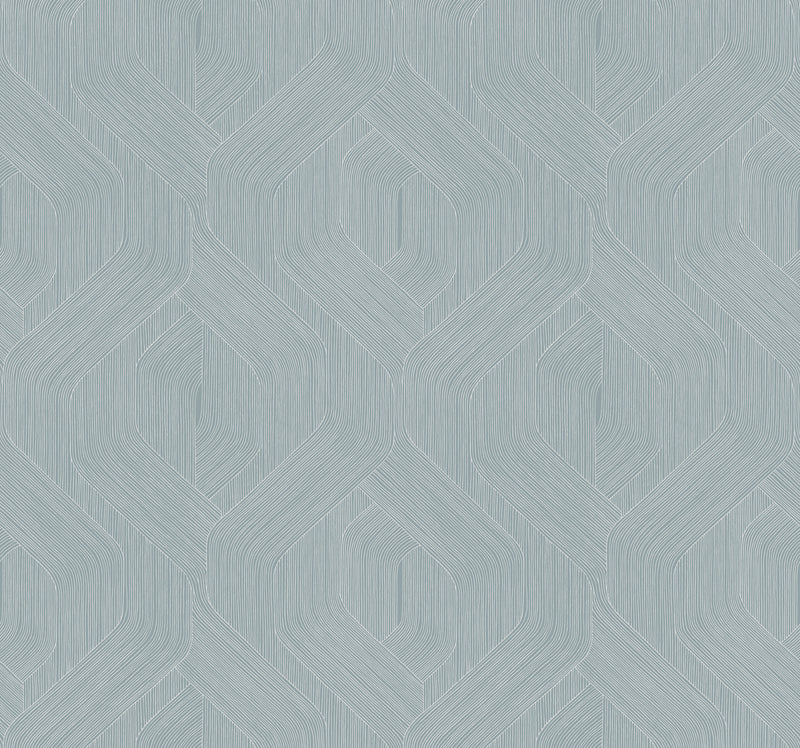 Fine Line Geometric Wallpaper Wallpaper Candice Olson Double Roll Blue 