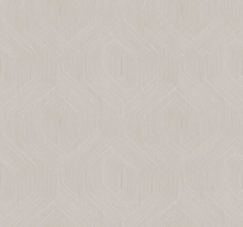 Fine Line Geometric Wallpaper Wallpaper Candice Olson Double Roll Taupe 
