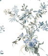 Wild Flowers Premium Peel + Stick Wallpaper Peel and Stick Wallpaper York Roll Jade 